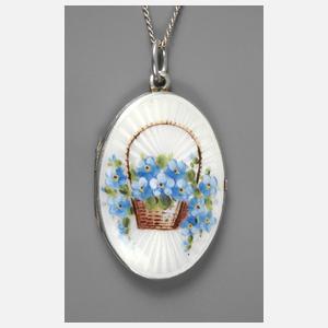 Feines Emailmedaillon