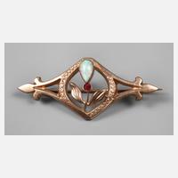 Jugendstilbrosche Gold111