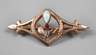 Jugendstilbrosche Gold