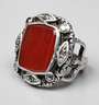 Außergewöhnlicher Silberring mit Karneol