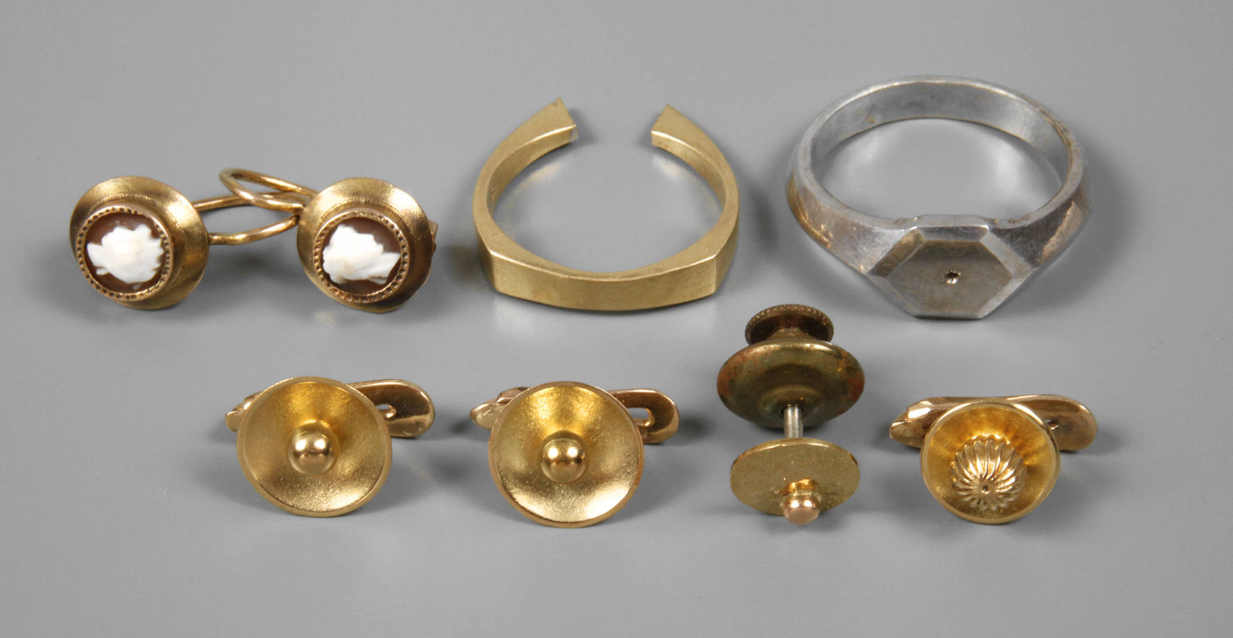 Konvolut Halbzeuge Gelbgold