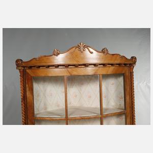 Biedermeier-Eckvitrine
