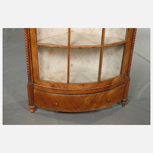 Biedermeier-Eckvitrine