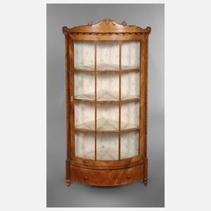 Biedermeier-Eckvitrine