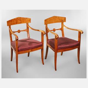 Paar Sessel Biedermeier