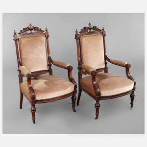 Zwei Sessel Gründerzeit