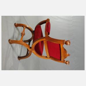 Paar Scherenstühle Historismus