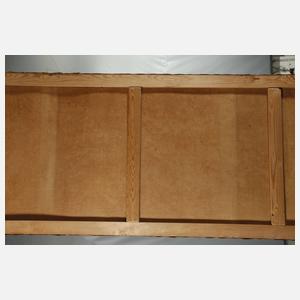 Paar spätbarocke Ledertapeten