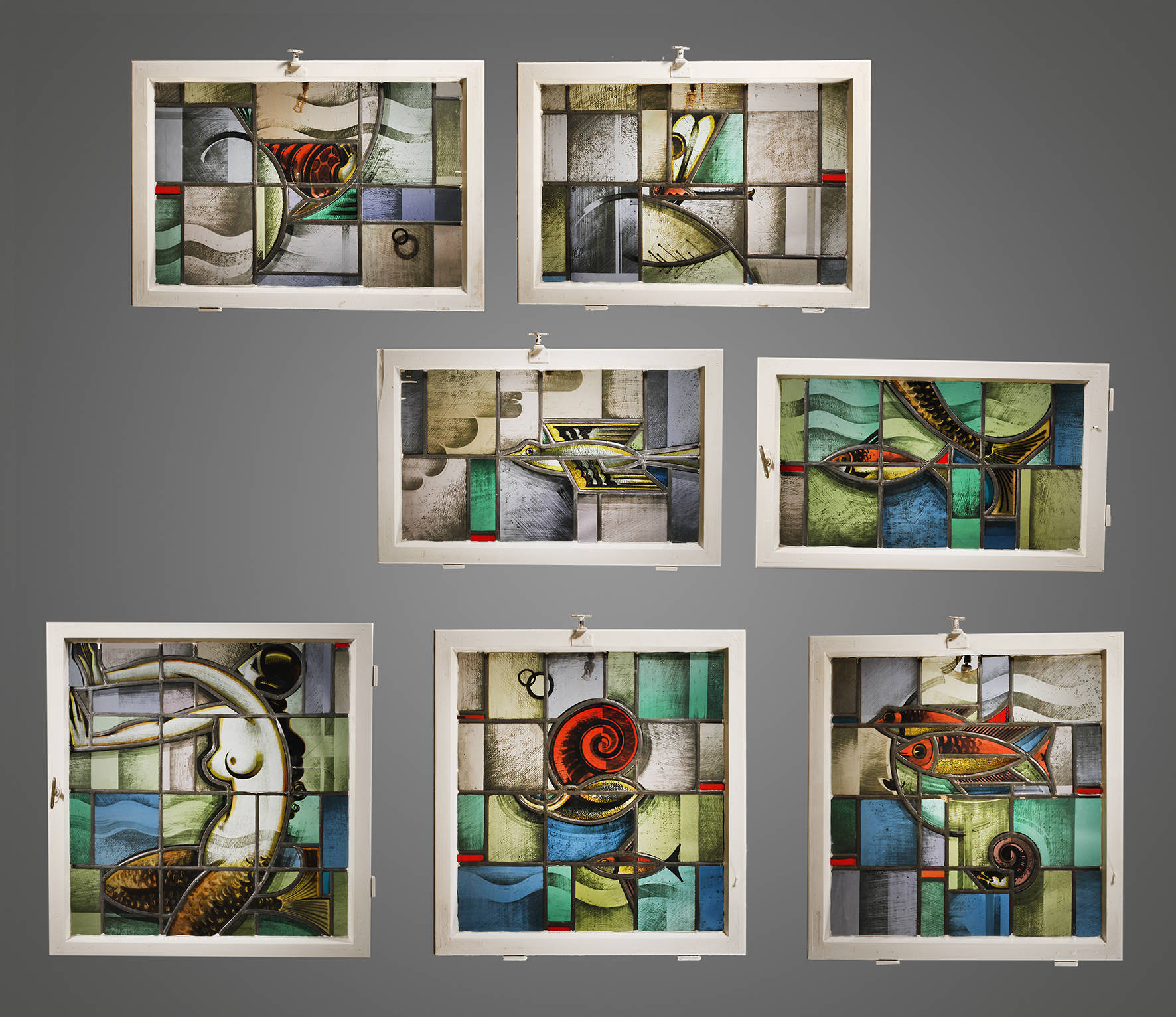 Große Bleiverglasung