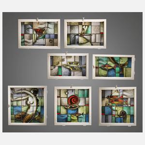 Große Bleiverglasung