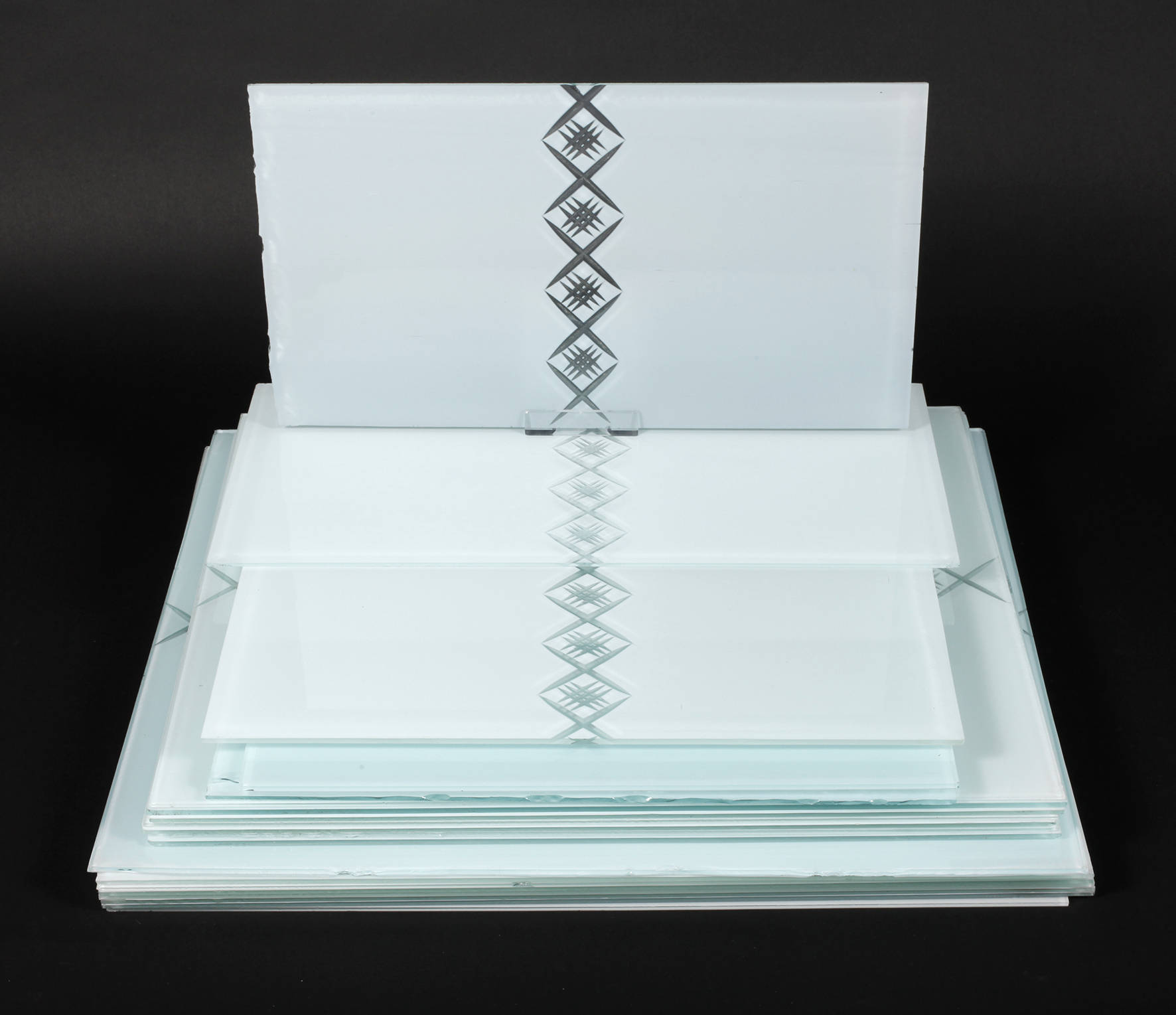 Posten Ornamentglasscheiben