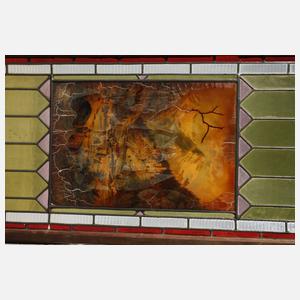 Paar Bleiglasfenster