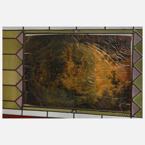 Paar Bleiglasfenster