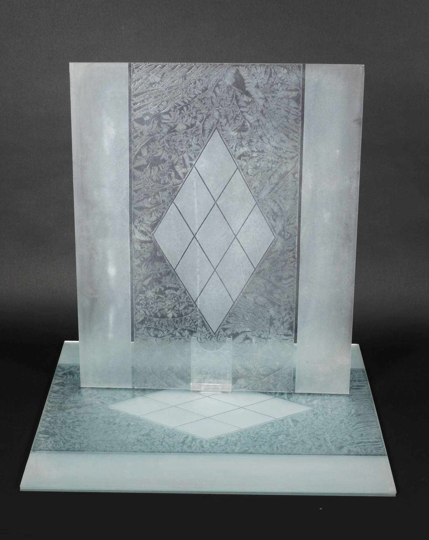 Konvolut Ätzglasscheiben