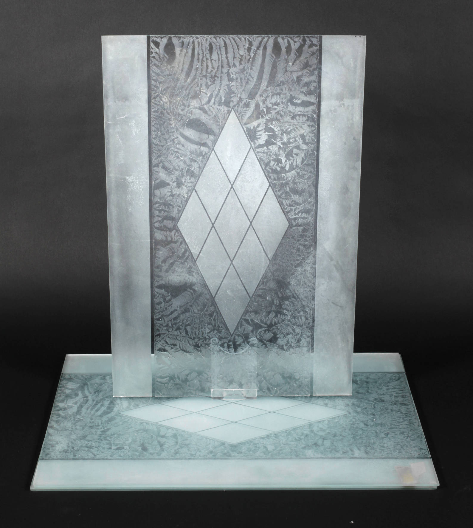 Konvolut Ätzglasscheiben