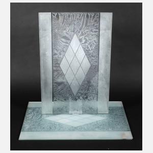 Konvolut Ätzglasscheiben