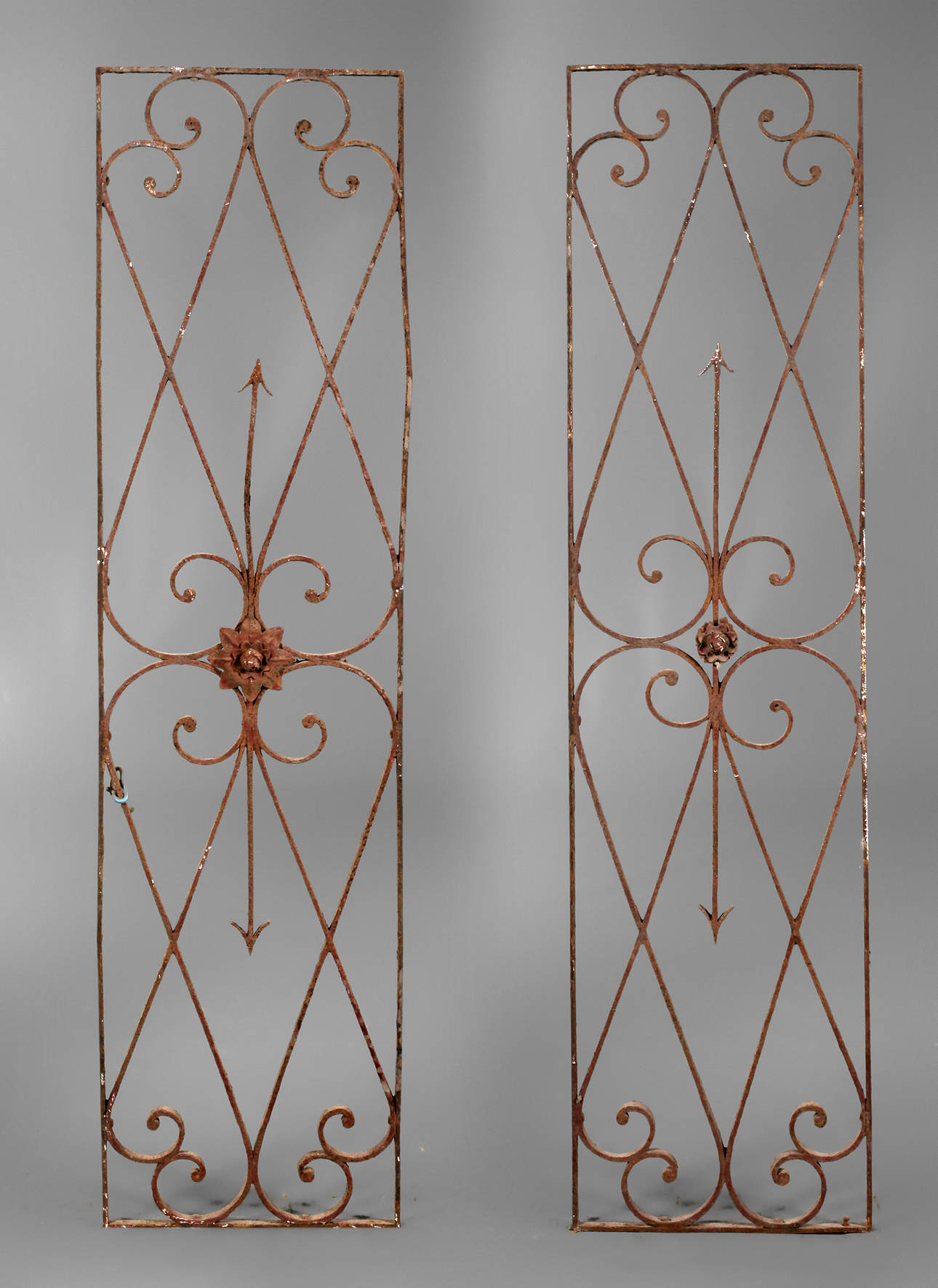 Paar Ziergitter Schmiedeeisen