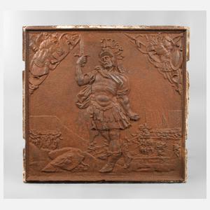 Barocke Ofenplatte Gusseisen