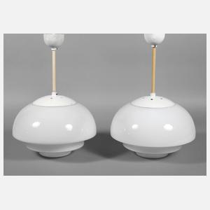 Paar Deckenlampen Art déco