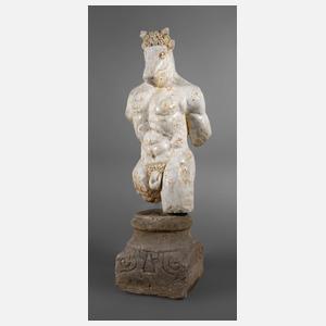 Große Gartenplastik Minotaurus