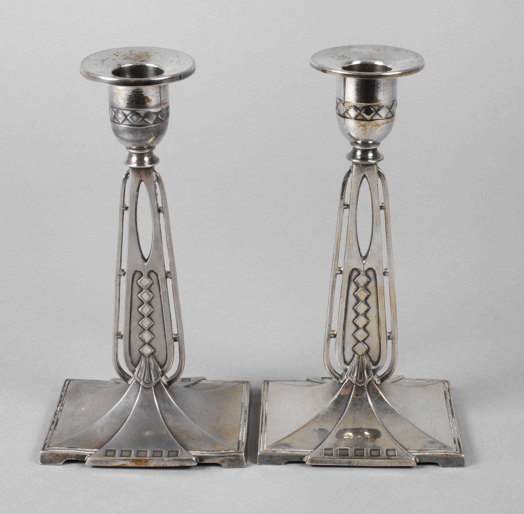 WMF Geislingen Paar Jugendstilleuchter