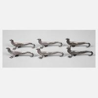 WMF Geislingen sechs Messerbänkchen111