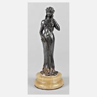 Jugendstilfigur Mädchen mit Spiegel111