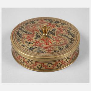 Erhard & Söhne Deckeldose Drachendekor