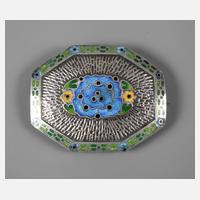 Brosche mit stilisiertem Blumenbukett111