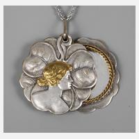 Anhänger mit Kette als Spiegel111