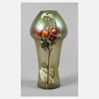 Jugendstilvase Kirschdekor111