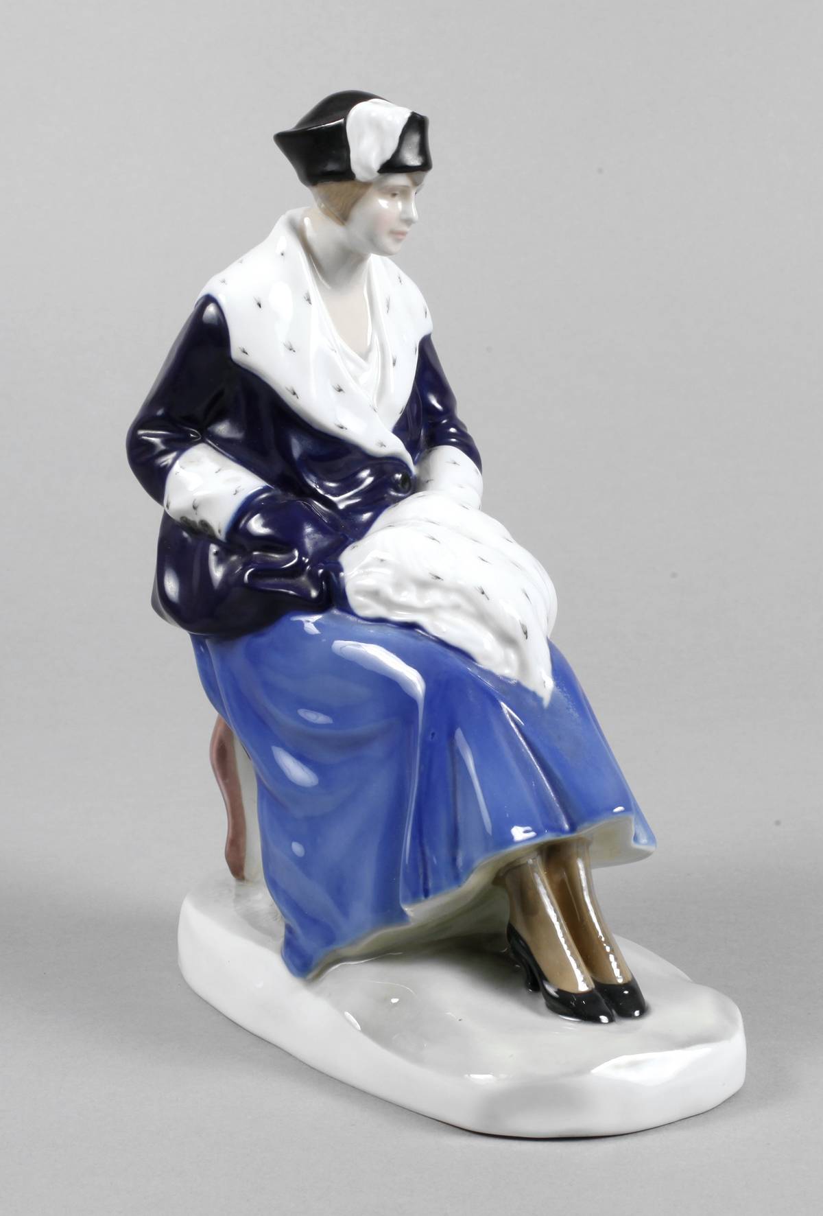 Fraureuth Dame mit Muff