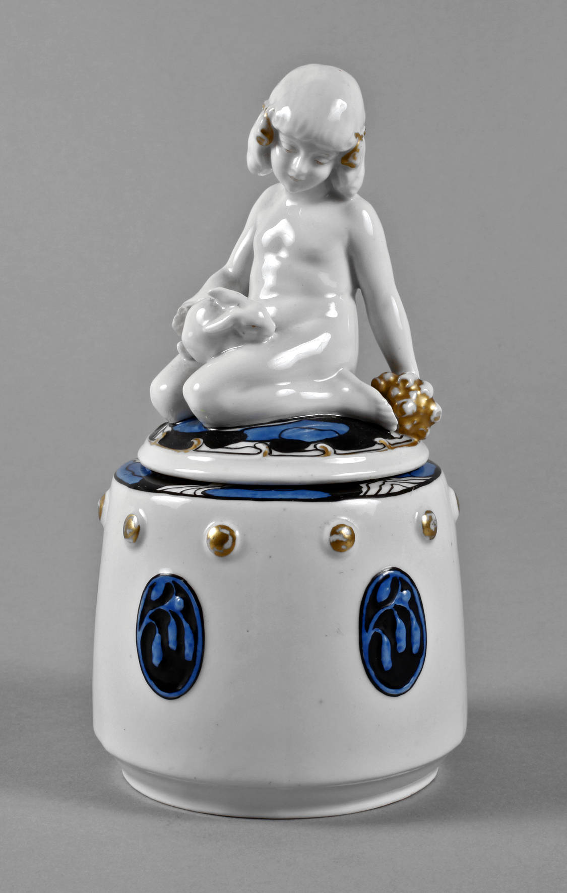 Katzhütte Deckeldose