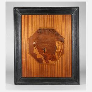 Intarsienbild ”Pallas Athena”