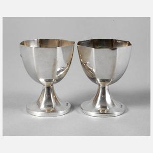 Silber zwei Eierbecher