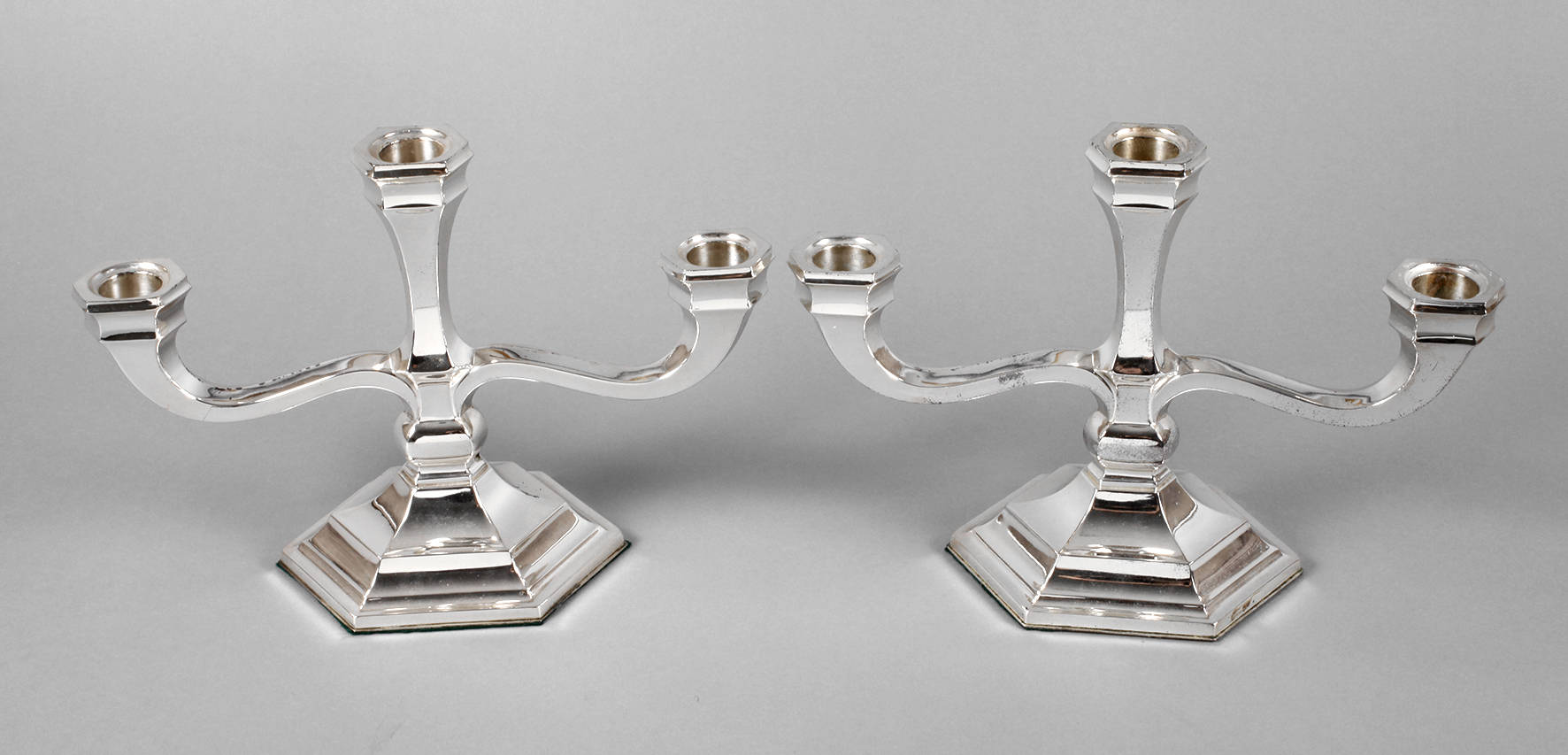 Wilkens Paar dreiflammige Leuchter