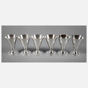 WMF Geislingen sechs Eisbecher