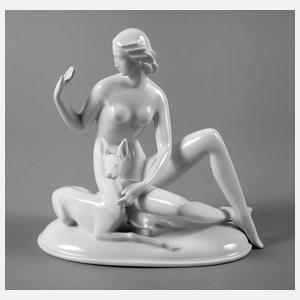 KPM Berlin Diana mit Reh