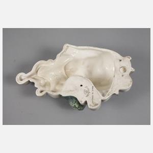 Goldscheider Wien Wandmaske Rokokodame