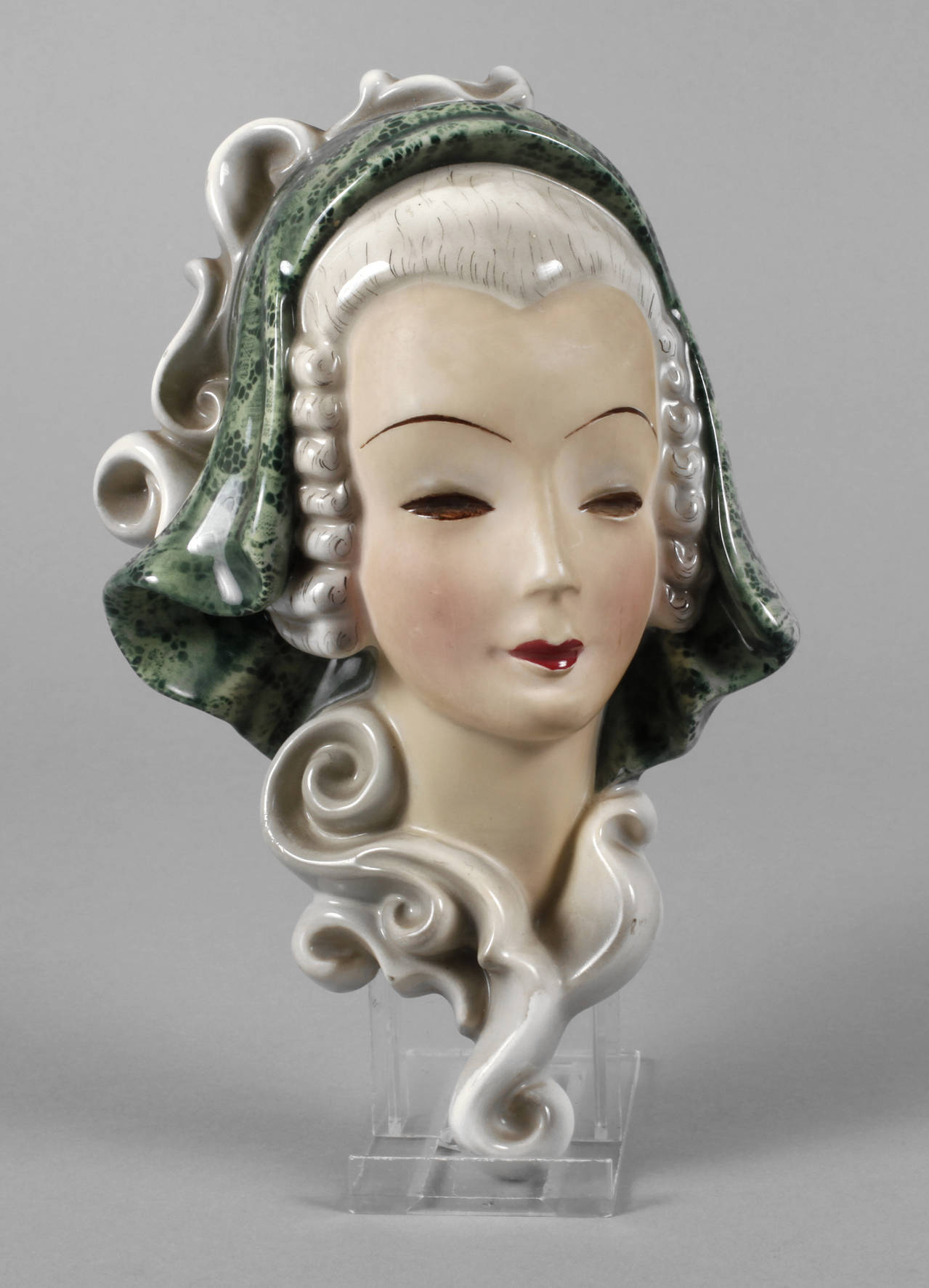 Goldscheider Wien Wandmaske Rokokodame