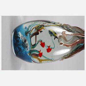 Murano Aquarium mit Tintenfisch