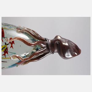 Murano Aquarium mit Tintenfisch