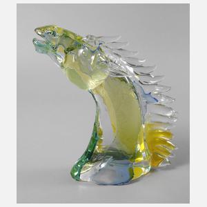 Murano große Pferdekopfskulptur