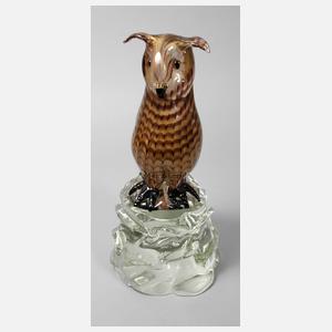 Murano Skulptur Eule