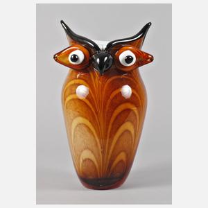 Murano Vase als Eule