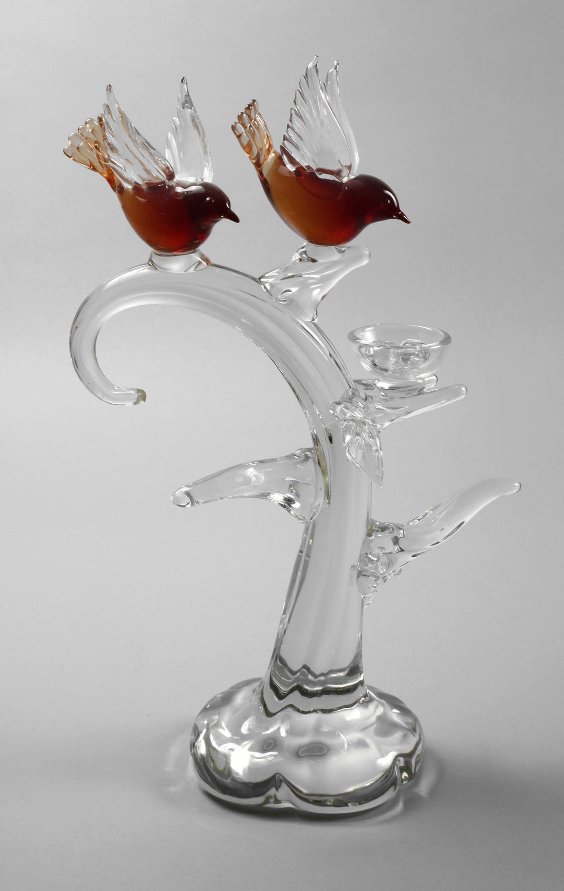 Murano zeitgenössische Skulptur mit Vögeln