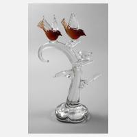 Murano zeitgenössische Skulptur mit Vögeln111