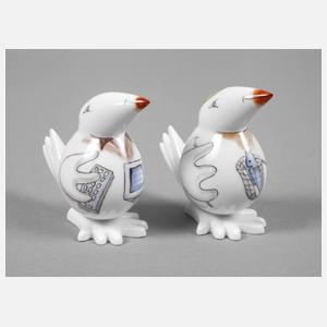Meissen zwei ”Spaßvögel”