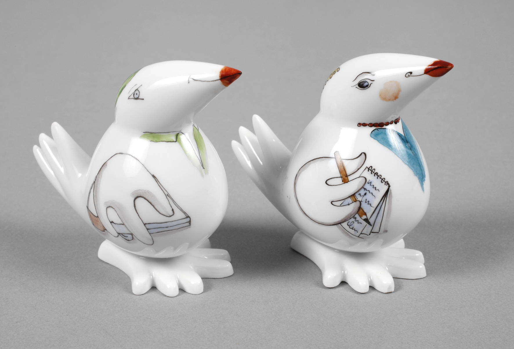 Meissen zwei ”Spaßvögel”