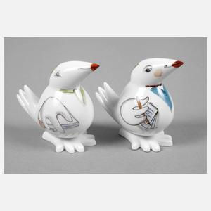 Meissen zwei ”Spaßvögel”